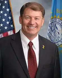 Mike Rounds,  B.S. Political Science 1976,current U.S. Senator