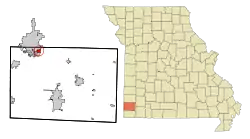 Location of Silver Creek, Missouri