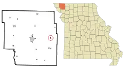 Location of Ravenwood, Missouri