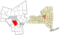 Location in Oneida County and the state of New York