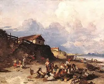 Scene on the Banks of the Tisza River (1873)