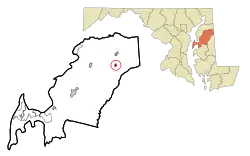 Location of Barclay, Maryland
