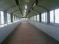 Interior of the pedestrian bridge