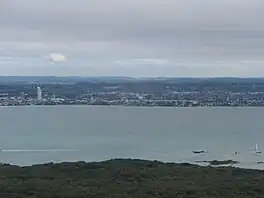 The Rangitoto Channel, looking west towards the North Shore from Rangitoto Island