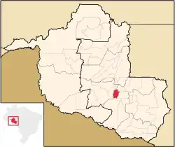 Location in Rondônia state