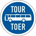 Tour buses only