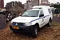 A Mitsubishi Triton of the South African Military Police.