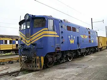 Driefontein gold mine's no. 4, ex SAR no. E576, Carletonville, 21 January 2009