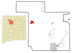 Location of Torreon in Sandoval County, New Mexico