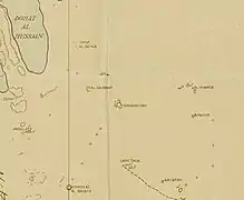 Sketch map depicting Al Nasraniya drawn in 1933.