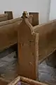 Pews dated 1637