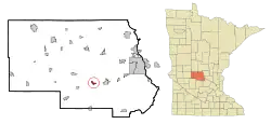 Location of Richmondwithin Stearns County, Minnesota