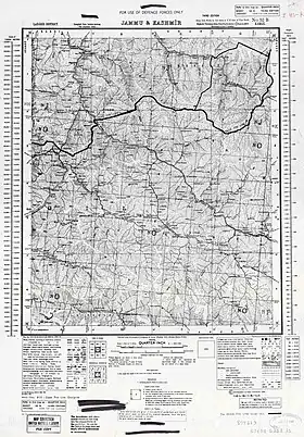 SoI map, 1946, showing the 1948 LoC. (Majit and Bert are neighbours)