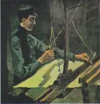 Weaver Facing Right (Half-Figure), 1884, Private collection (F26)