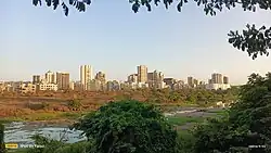 View of Taloja city from Taloje River