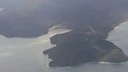 Aerial view of Kakamatua Inlet