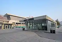 Reserved metro exit at Xining railway station