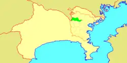 Location of Midori in Kanagawa